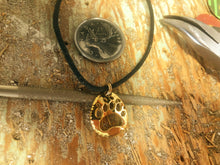 Load image into Gallery viewer, Solid 18kt Polar Bear Track pendant