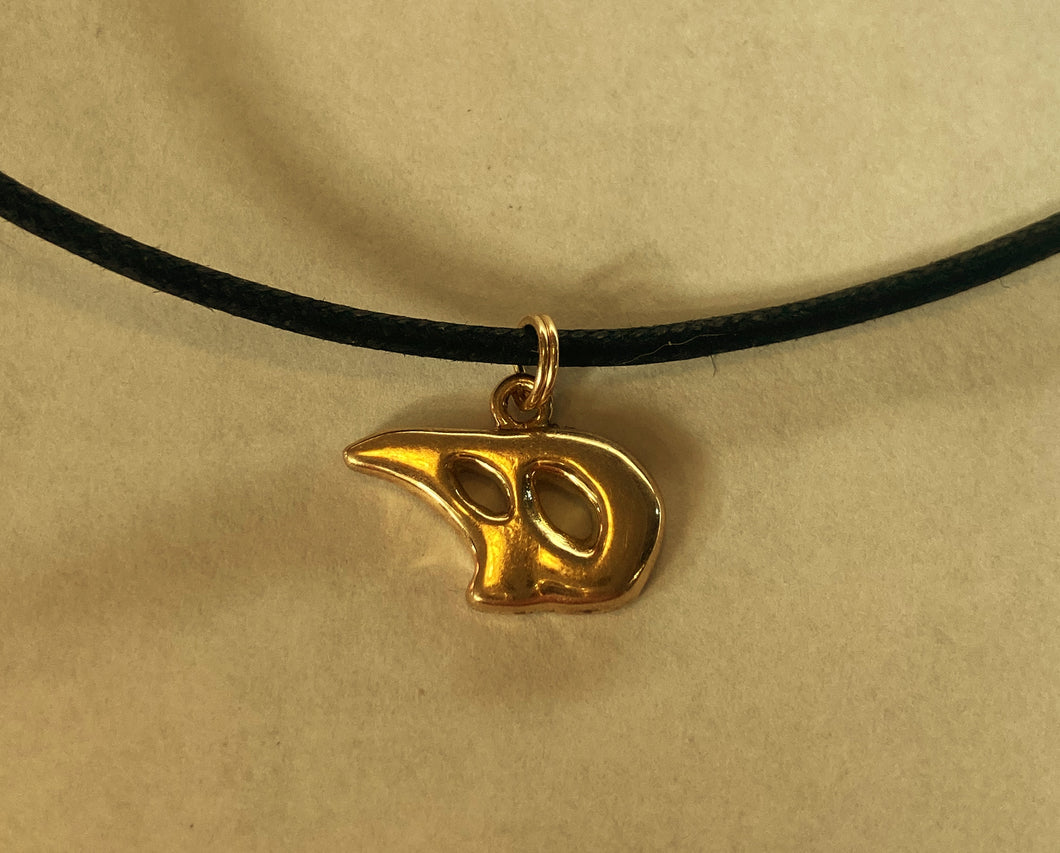 Solid 18kt Polar Fetish pendant