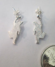 Load image into Gallery viewer, Dancing Polar Bear earrings
