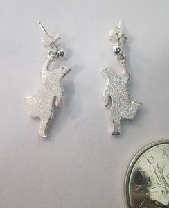 Dancing Polar Bear earrings