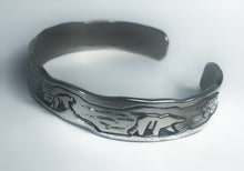 Load image into Gallery viewer, Solid Sterling Silver Cuff Bracelet (medium)
