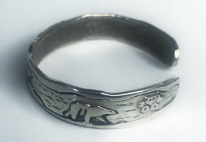 Solid Sterling Silver Cuff Bracelet (smaller)