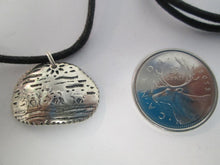 Load image into Gallery viewer, Stamped Caribouscape pendant
