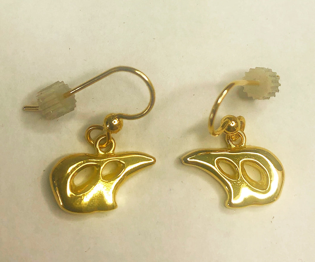 Solid 18kt Polar Fetish earrings