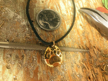 Load image into Gallery viewer, Solid 18kt Polar Bear Track pendant
