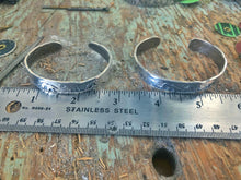 Load image into Gallery viewer, Solid Sterling Silver Cuff Bracelet (smaller)
