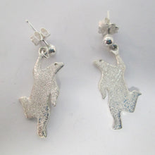 Load image into Gallery viewer, Dancing Polar Bear earrings
