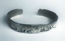 Load image into Gallery viewer, Solid Sterling Silver Cuff Bracelet (medium)
